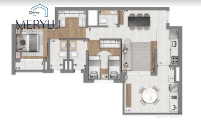 Imagem Apartamento com 2 Quartos à Venda, 77 m² em Brooklin - São Paulo Imagem Apartamento com 2 Quartos à Venda, 77 m² em Brooklin - São Paulo