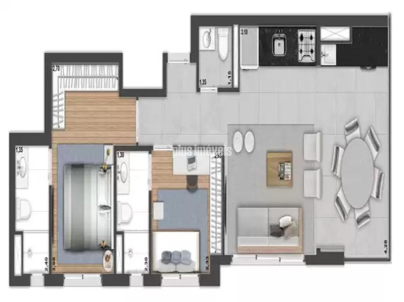 Imagem Apartamento com 1 Quarto à Venda, 65 m² em Jardim Paulista - São Paulo Imagem Apartamento com 1 Quarto à Venda, 65 m² em Jardim Paulista - São Paulo