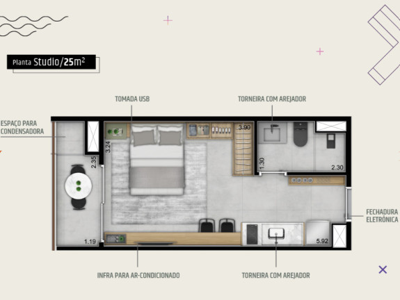 Imagem Imóvel com 1 Quarto à Venda, 25 m² em Pinheiros - São Paulo Imagem Imóvel com 1 Quarto à Venda, 25 m² em Pinheiros - São Paulo