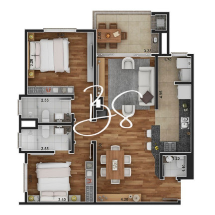 Imagem Apartamento com 2 Quartos à Venda, 79 m² em Centro - Canela