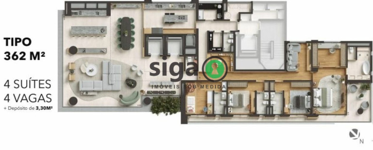Imagem Apartamento com 4 Quartos à Venda, 362 m² em Alto De Pinheiros - São Paulo Imagem Apartamento com 4 Quartos à Venda, 362 m² em Alto De Pinheiros - São Paulo