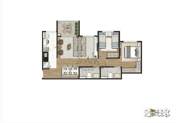 Imagem Apartamento com 2 Quartos à Venda, 55 m² em Mooca - São Paulo Imagem Apartamento com 2 Quartos à Venda, 55 m² em Mooca - São Paulo