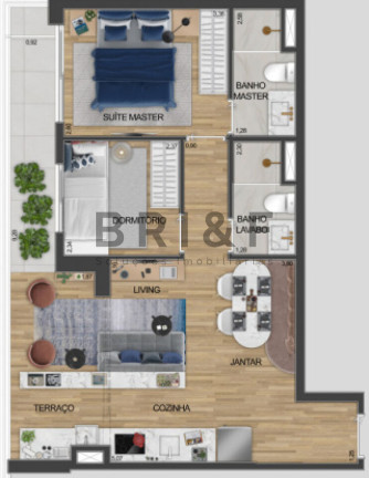 Imagem Apartamento com 2 Quartos à Venda, 61 m² em Santo Amaro - São Paulo Imagem Apartamento com 2 Quartos à Venda, 61 m² em Santo Amaro - São Paulo