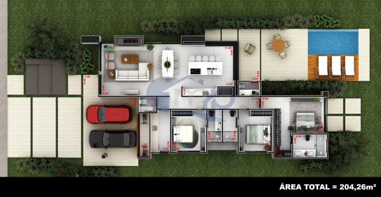Imagem Casa de Condomínio com 3 Quartos à Venda, 204 m² em Engenho Velho - Torres