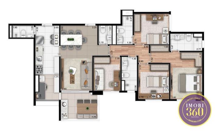 Imagem Apartamento com 4 Quartos à Venda, 115 m² em Vila Regente Feijó - São Paulo Imagem Apartamento com 4 Quartos à Venda, 115 m² em Vila Regente Feijó - São Paulo