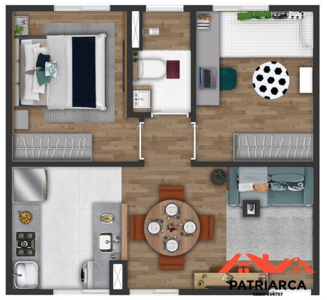 Imagem Apartamento com 2 Quartos à Venda, 40 m² em Alto De Pinheiros - Paulínia