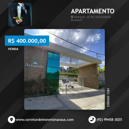 Apartamento à Venda,  em Parque 10 De Novembro  - Manaus