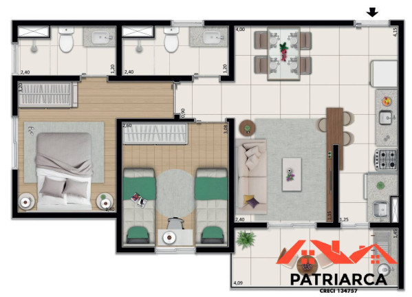 Imagem Apartamento com 2 Quartos à Venda, 52 m² em Jardim Amanda I - Hortolândia Imagem Apartamento com 2 Quartos à Venda, 52 m² em Jardim Amanda I - Hortolândia
