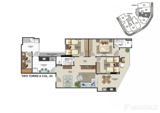 Imagem Apartamento com 3 Quartos à Venda, 102 m² em Praia Do Morro - Guarapari Imagem Apartamento com 3 Quartos à Venda, 102 m² em Praia Do Morro - Guarapari