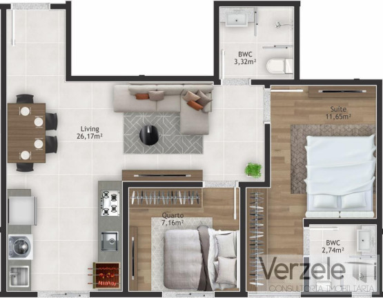 Imagem Apartamento com 2 Quartos à Venda, 56 m² em Morretes - Itapema