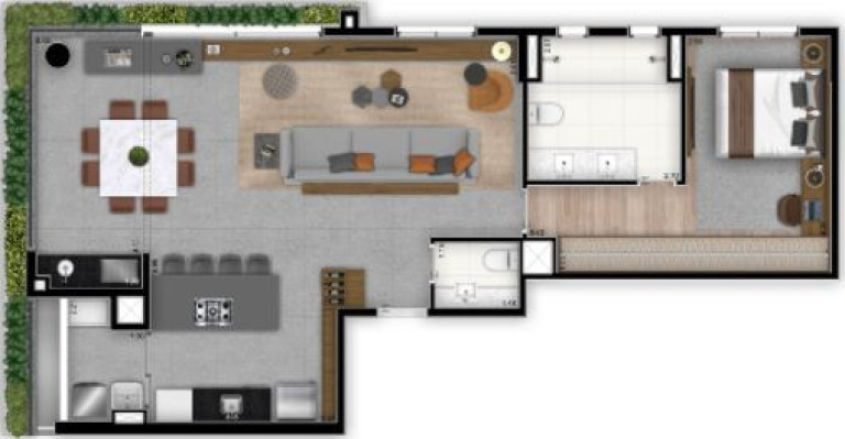 Imagem Apartamento com 2 Quartos à Venda, 145 m² em Brooklin Novo - São Paulo Imagem Apartamento com 2 Quartos à Venda, 145 m² em Brooklin Novo - São Paulo