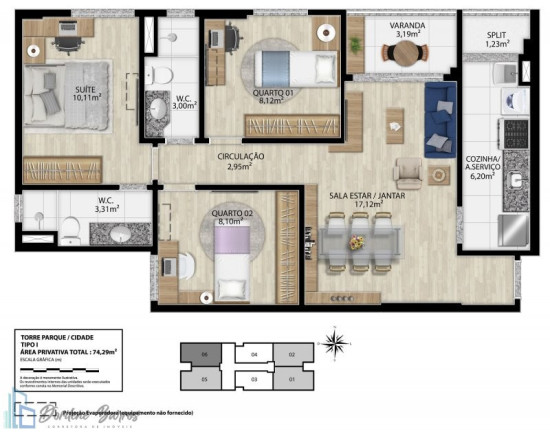 Imagem Apartamento com 2 Quartos à Venda, 59 m² em Luzia - Aracaju