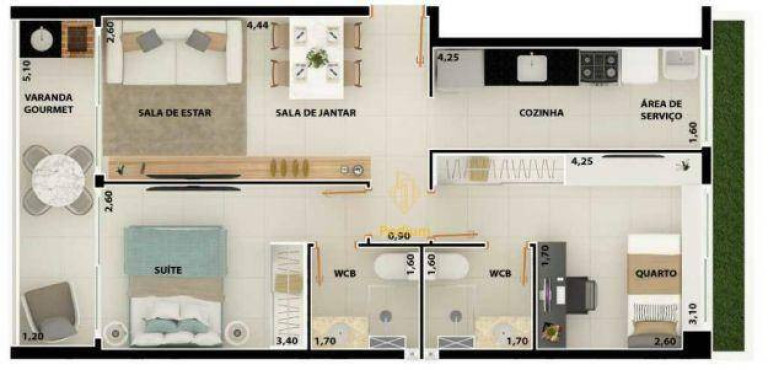 Imagem Apartamento com 3 Quartos à Venda, 82 m² em Manaíra - João Pessoa