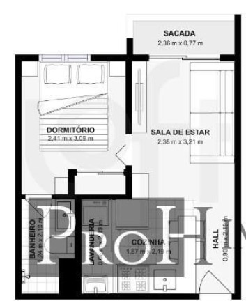 Imagem Apartamento com 1 Quarto à Venda, 32 m² em Brás - São Paulo
