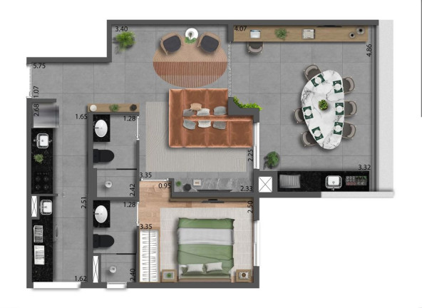 Imagem Apartamento com 2 Quartos à Venda, 67 m² em Mooca - São Paulo