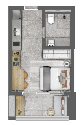 Imagem Studio com 1 Quarto à Venda, 49 m² em Campo Belo - São Paulo