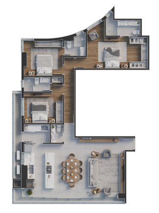 Imagem Apartamento com 3 Quartos à Venda, 139 m² em Centro - Joinville Imagem Apartamento com 3 Quartos à Venda, 139 m² em Centro - Joinville