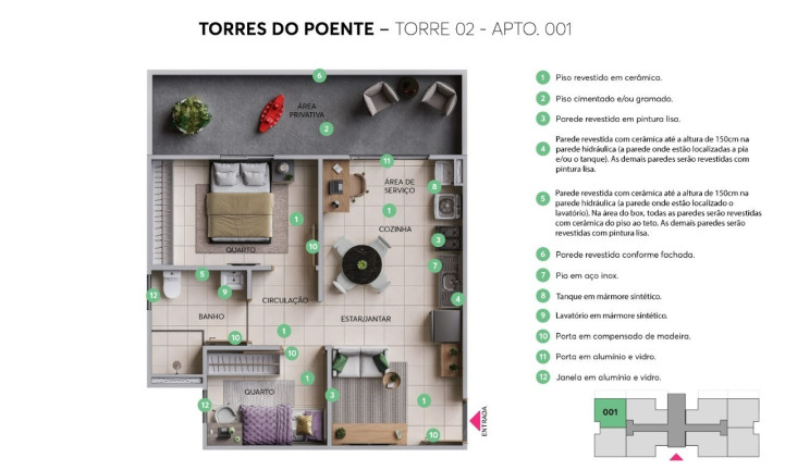Imagem Imóvel com 2 Quartos à Venda, 46 m² em Ceilândia Norte (ceilândia) - Brasília