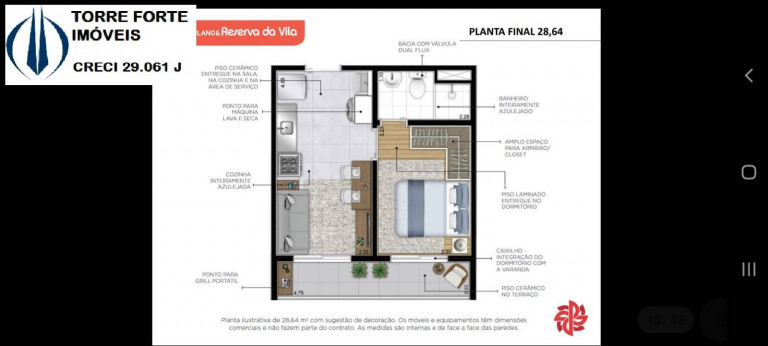 Imagem Apartamento com 1 Quarto à Venda, 29 m² em Vila Ema - São Paulo