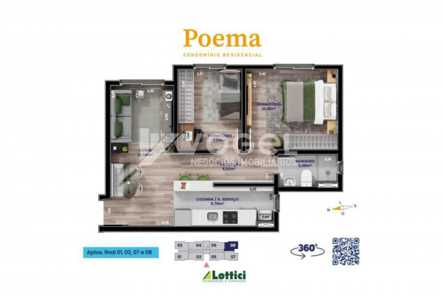 Imagem Apartamento com 2 Quartos à Venda, 49 m² em Harmonia - Canoas Imagem Apartamento com 2 Quartos à Venda, 49 m² em Harmonia - Canoas