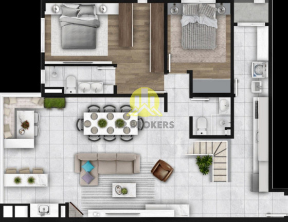 Imagem Cobertura com 3 Quartos à Venda, 212 m² em Bacacheri - Curitiba Imagem Cobertura com 3 Quartos à Venda, 212 m² em Bacacheri - Curitiba