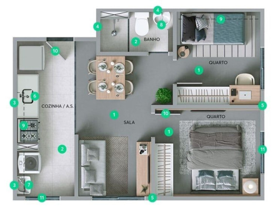 Imagem Apartamento com 2 Quartos à Venda, 52 m² em Pirituba - São Paulo Imagem Apartamento com 2 Quartos à Venda, 52 m² em Pirituba - São Paulo