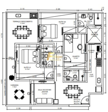 Imagem Imóvel com 3 Quartos à Venda, 96 m² em Jardim Da Penha - Vitória Imagem Imóvel com 3 Quartos à Venda, 96 m² em Jardim Da Penha - Vitória