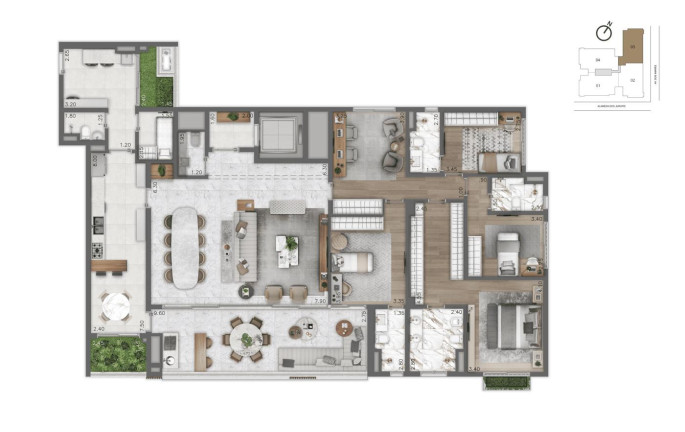 Imagem Imóvel com 4 Quartos à Venda, 264 m² em Moema - São Paulo
