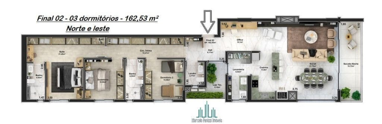 Imagem Apartamento com 3 Quartos à Venda, 162 m² em São Bento - Bento Gonçalves