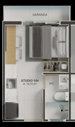 Imagem Imóvel com 1 Quarto à Venda, 20 m² em Aeroclube - João Pessoa