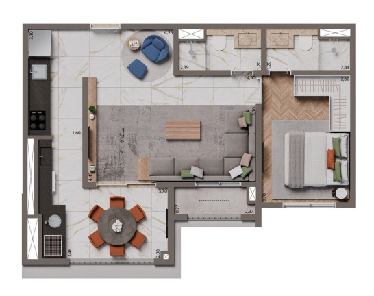 Imagem Apartamento com 2 Quartos à Venda, 74 m² em Santo Amaro - São Paulo
