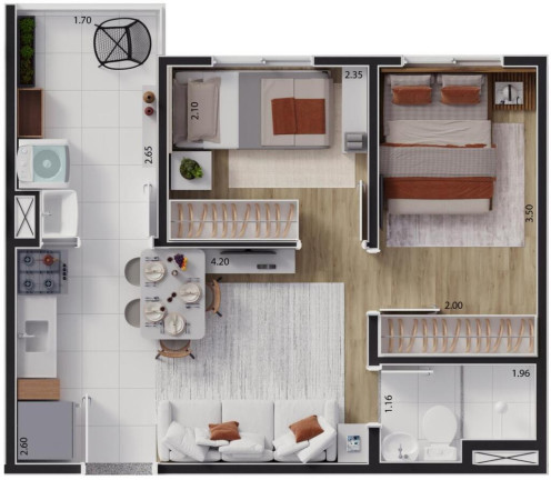 Imagem Imóvel com 2 Quartos à Venda, 33 m² em Guaianases - São Paulo