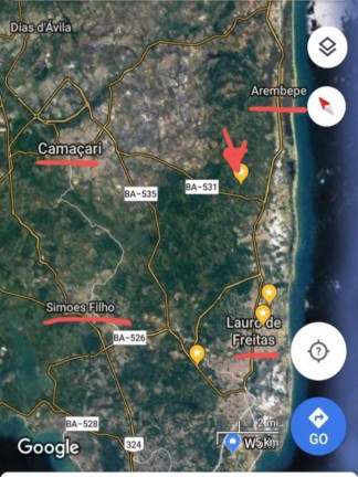 Imagem Terreno à Venda, 76.000 m² em Cascalheira - Camaçari