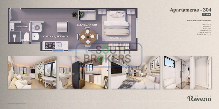 Imagem Apartamento com 2 Quartos à Venda, 27 m² em Hauer - Curitiba