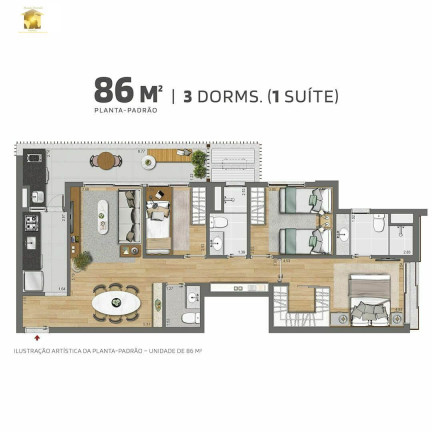Imagem Apartamento com 2 Quartos à Venda, 69 m² em Brooklin - São Paulo