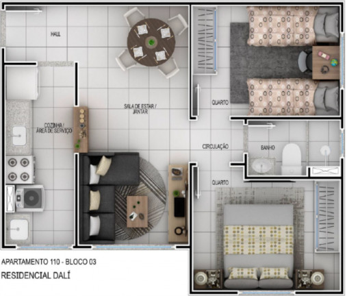 Imagem Imóvel com 2 Quartos à Venda, 46 m² em Parque Duque - Duque De Caxias