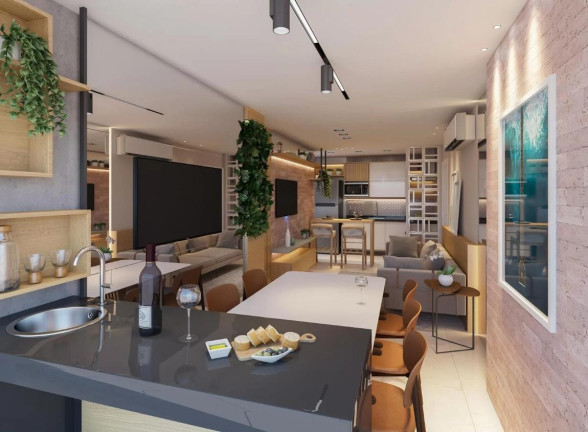 Apartamento com 2 Quartos à Venda, 63 m² em Praia De Itaparica - Vila Velha