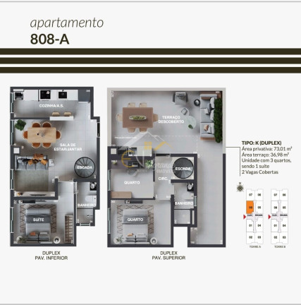 Imagem Apartamento com 2 Quartos à Venda, 47 m² em Alto Tarumã - Pinhais