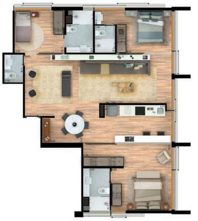 Imagem Apartamento com 1 Quarto à Venda, 48 m² em Moema - São Paulo