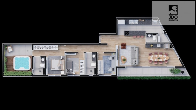 Imagem Apartamento com 3 Quartos à Venda, 124 m² em Boa Vista - Curitiba Imagem Apartamento com 3 Quartos à Venda, 124 m² em Boa Vista - Curitiba