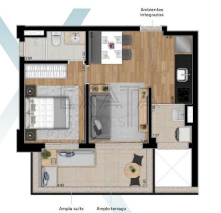 Imagem Imóvel com 1 Quarto à Venda, 48 m² em Pinheiros - São Paulo Imagem Imóvel com 1 Quarto à Venda, 48 m² em Pinheiros - São Paulo