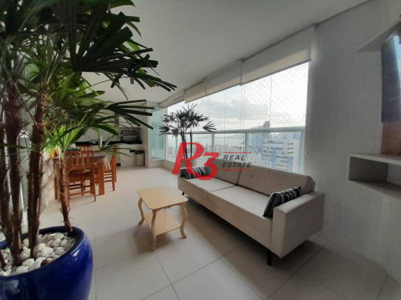 Apartamento com 3 Quartos à Venda, 122 m² em Gonzaga - Santos