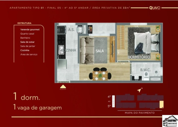 Imagem Apartamento com 2 Quartos à Venda, 45 m² em Vila Fernandes - São Paulo