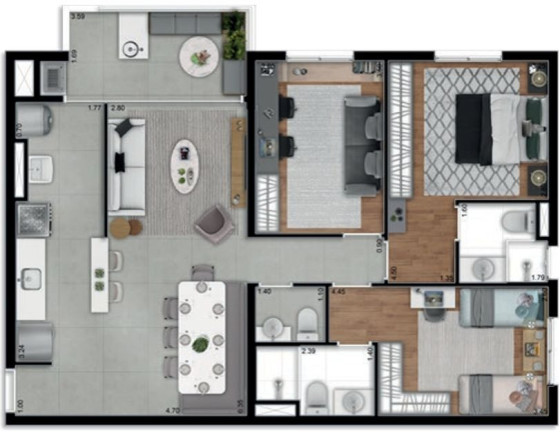 Imagem Apartamento com 3 Quartos à Venda, 86 m² em Centro - Barueri Imagem Apartamento com 3 Quartos à Venda, 86 m² em Centro - Barueri