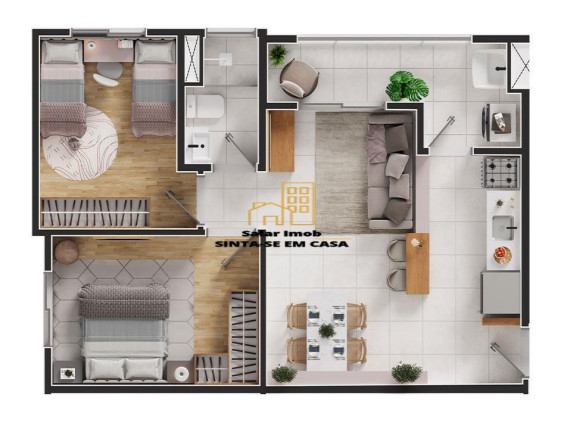 Imagem Apartamento com 2 Quartos à Venda, 45 m² em Califórnia - Nova Iguaçu