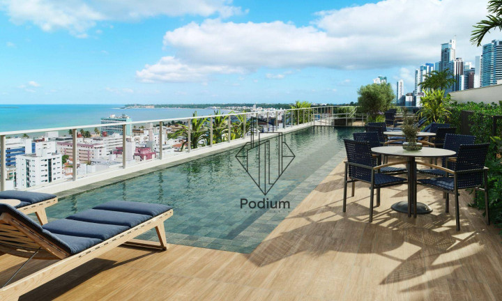 Apartamento com 2 Quartos à Venda, 60 m² em Cabo Branco - João Pessoa