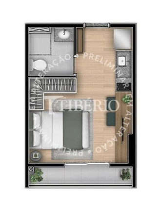 Imagem Apartamento com 1 Quarto à Venda, 22 m² em Alto Da Boa Vista - São Paulo
