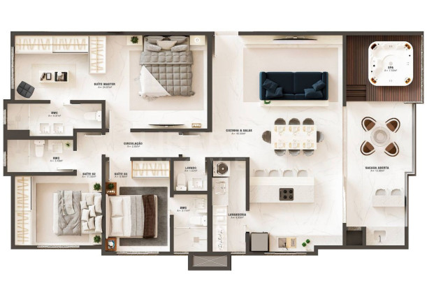 Imagem Apartamento com 2 Quartos à Venda, 74 m² em Gravatá - Navegantes