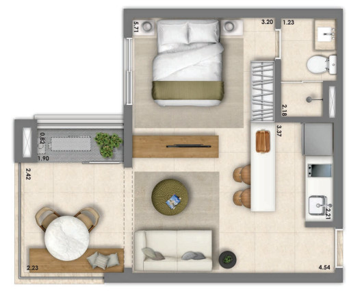Imagem Apartamento com 1 Quarto à Venda, 37 m² em Vila Mariana - São Paulo