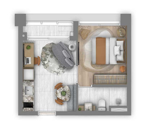 Imagem Apartamento com 1 Quarto à Venda, 30 m² em Itaim Bibi - São Paulo